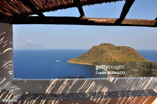 Filicudi Island.Capo Graziano. Aeolian terrace. Aeolian Islands. Eolie. Sicily. Italy. Europe.