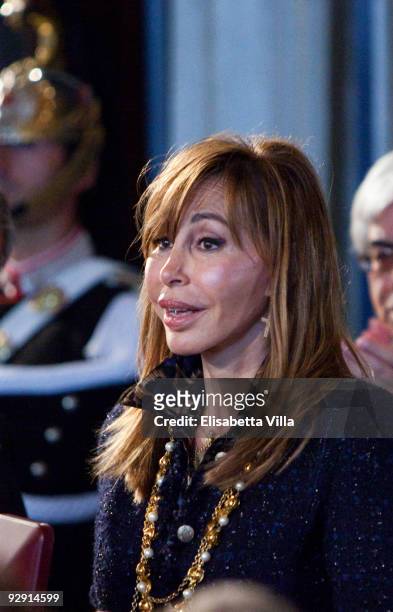 Daniela Zuccoli Bongiorno attends the 2009 Vittorio De Sica Awards at Quirinale on November 9, 2009 in Rome, Italy.
