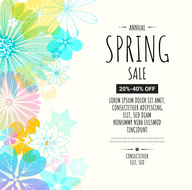 floral background - spring background stock illustrations