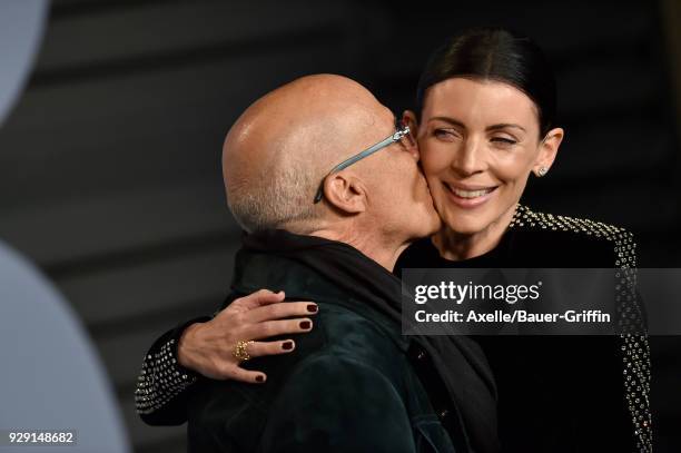 Producer Jimmy Iovine and model Liberty Ross attend the 2018 Vanity Fair Oscar Party hosted by Radhika Jones at Wallis Annenberg Center for the...