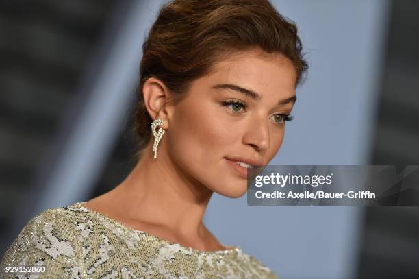 Model Daniela Lopez Osorio attends the 2018 Vanity Fair Oscar Party hosted by Radhika Jones at Wallis Annenberg Center for the Performing Arts on...