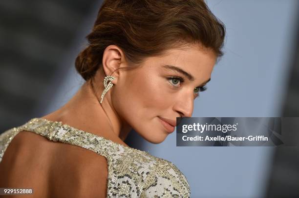 Model Daniela Lopez Osorio attends the 2018 Vanity Fair Oscar Party hosted by Radhika Jones at Wallis Annenberg Center for the Performing Arts on...