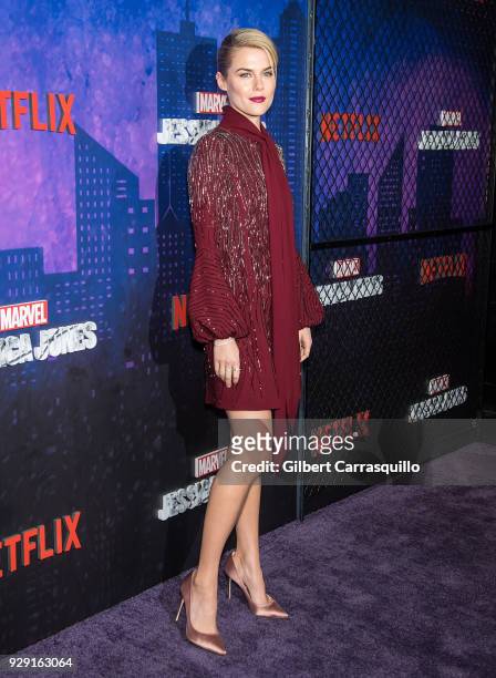 Actress Rachael Taylor attends Netflix's 'Marvel's Jessica Jones' Season 2 Premiere at AMC Loews Lincoln Square on March 7, 2018 in New York City.