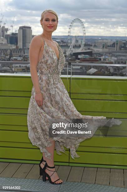 Leven Rambin attends a photocall for Universal Channel's new series "Gone" on March 8, 2018 in London, England.