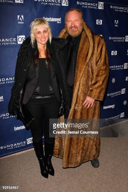Actor Randy Quaid and Evi Quaid attend "U2 3D" premiere during 2008 Sundance Film Festival at Eccles Theatre on January 19, 2008 in Park City, Utah.