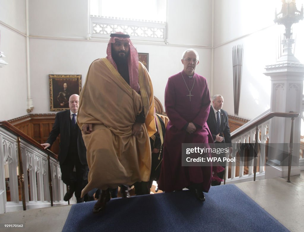 Saudi Arabia Crown Prince Mohammed Bin Salman Visits The UK