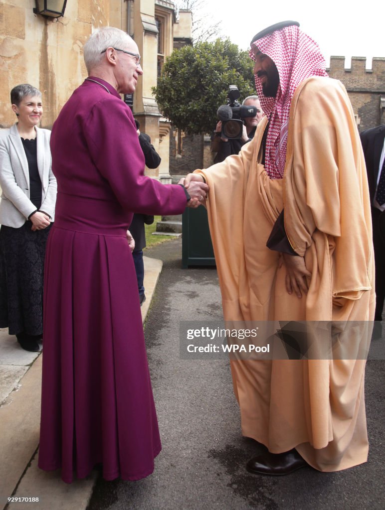 Saudi Arabia Crown Prince Mohammed Bin Salman Visits The UK