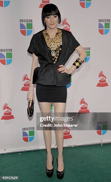 Singer Cucu Diamantes attends the 10th Annual Latin GRAMMY Awards held at the Mandalay Bay Events Center on November 5, 2009 in Las Vegas, Nevada.