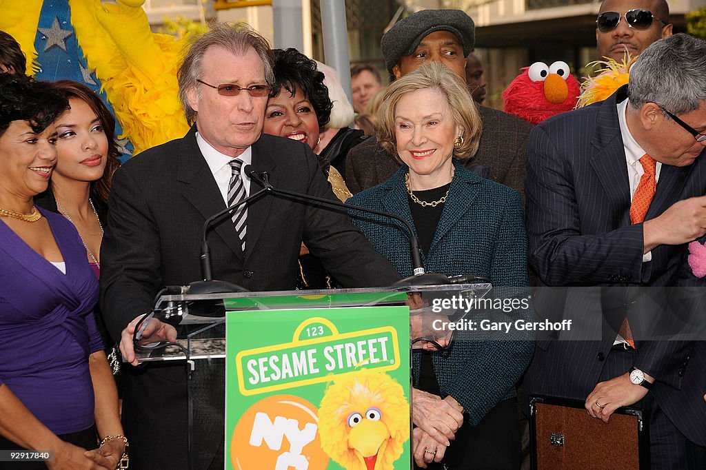 "Sesame Street" 40th Anniversary Temporary Street Renaming In New York City