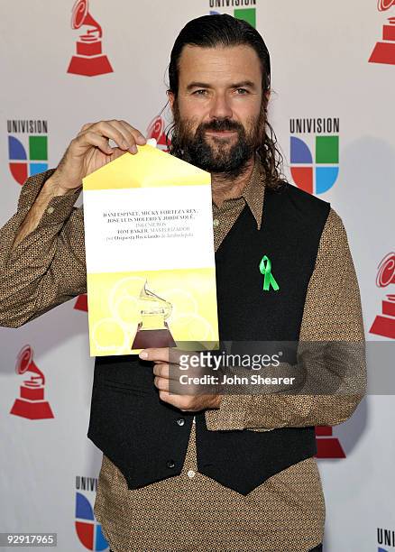 Jarabe De Palo attends the 10th Annual Latin GRAMMY Awards held at the Mandalay Bay Events Center on November 5, 2009 in Las Vegas, Nevada.