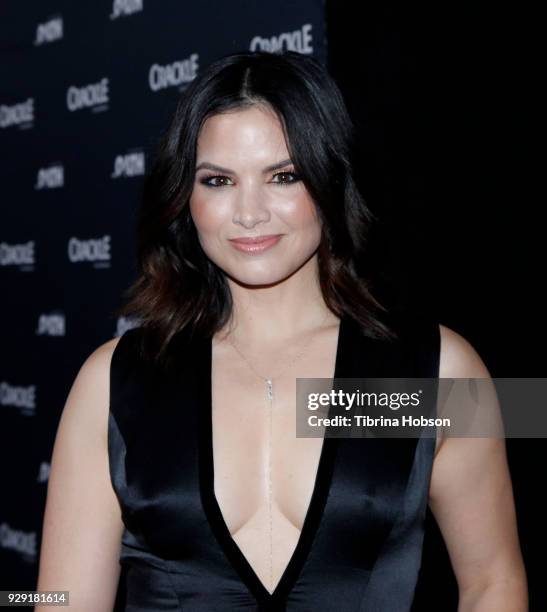 Katrina Law attends the premiere of Crackle's 'The Oath' at Sony Pictures Studios on March 7, 2018 in Culver City, California.