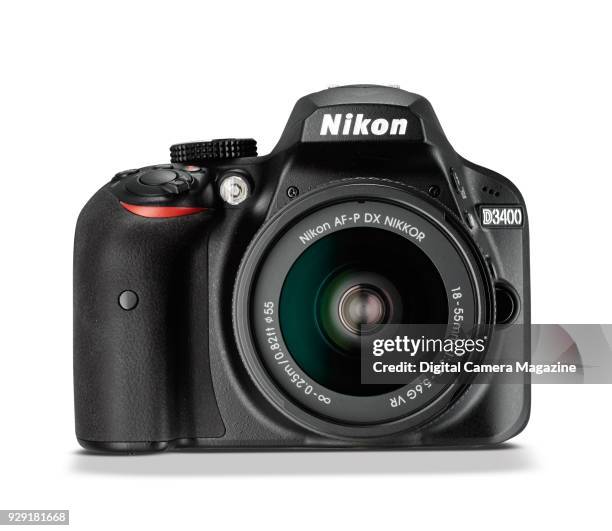 Nikon D3400 digital SLR camera with a 18-55mm AF-P VR lens, taken on October 17, 2016.