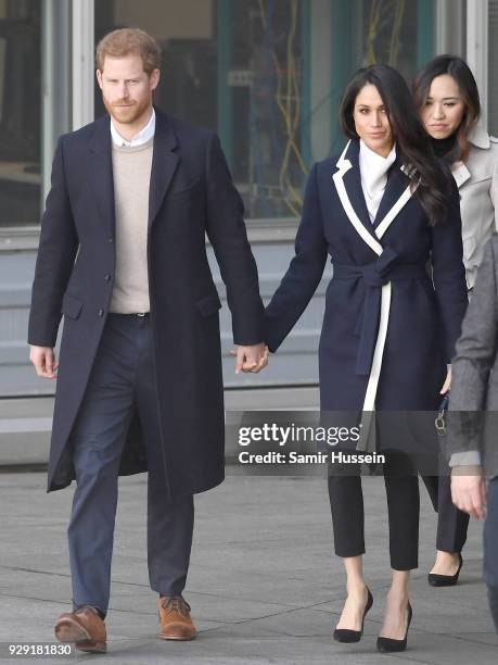 Prince Harry and Meghan Markle visit Birmingham on March 8, 2018 in Birmingham, England.