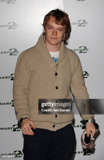 Alfie Allen attends the launch of Call of Duty: Modern Warfare 2 video game at the Vue Cinema on November 9, 2009 in London, England.