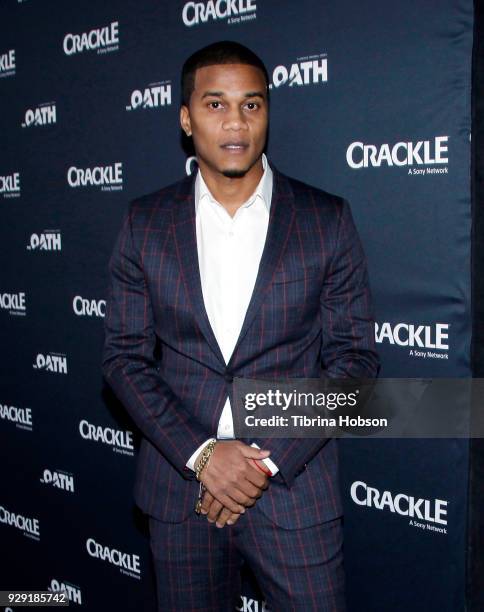 Cory Hardrict attends the premiere of Crackle's 'The Oath' at Sony Pictures Studios on March 7, 2018 in Culver City, California.