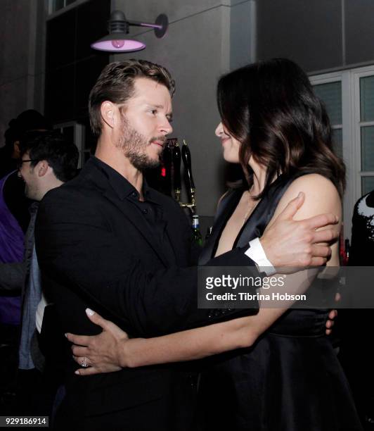 Ryan Kwanten and Katrina Law attend the premiere of Crackle's 'The Oath' after party at Sony Pictures Studios on March 7, 2018 in Culver City,...