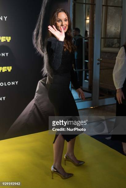 Sarah Wayne Callies attends the 'Colony' Photocall at Santo Mauro Hotel in Madrid on March 8, 2018