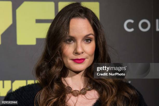 Sarah Wayne Callies attends the 'Colony' Photocall at Santo Mauro Hotel in Madrid on March 8, 2018