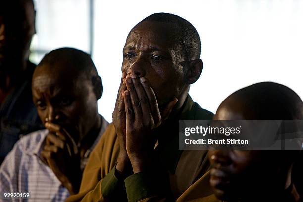 Photographs from a trial inquiring into illegal activities in Virunga National Park on the April 8, 2008 in Goma, The Democratic Republic of Congo. 6...