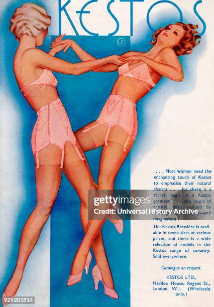 Advertisement for Kestos Lingerie.