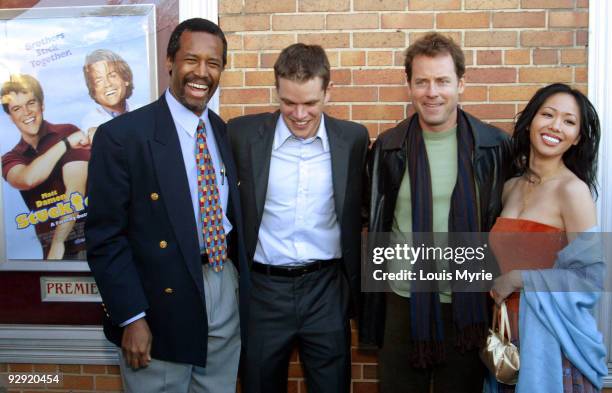 Dr. Ben Carson MD, Matt Damon, Greg Kinnear and Wen Yann Shih