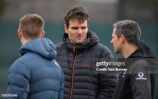 Kildare , Ireland - 8 March 2018; Jared Payne, centre, during Ireland rugby squad training at Carton House in Maynooth, Co Kildare.