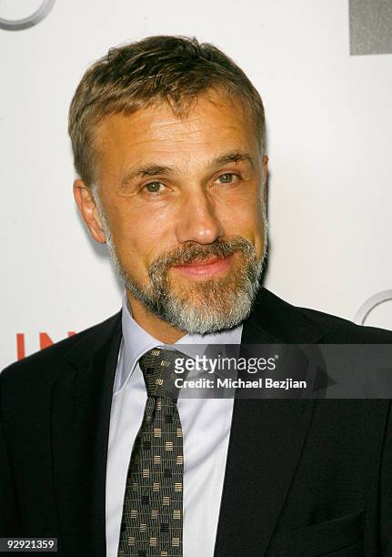 Actor Christoph Waltz arrives at the 2009 Hamilton Behind The Camera awards held at The Highlands Club in the Hollywood & Highland Center on November...