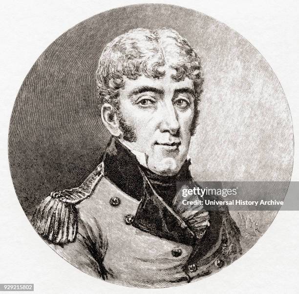 Colonel David Collins, 1756 – 1810. British Irish administrator of Britain's first Australian colonies. Lieutenant Governor of the Colony of New...