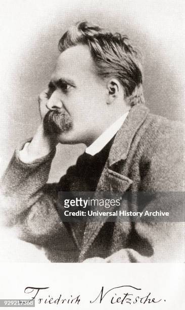 Friedrich Wilhelm Nietzsche, 1844 –1900. German philologist, philosopher, cultural critic, poet and composer. From Also Sprach Zarathustra, published...