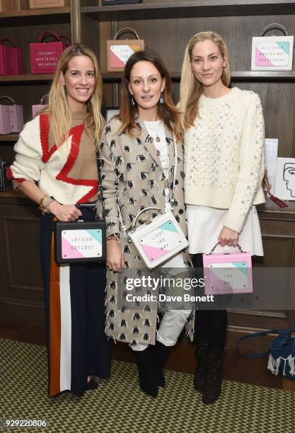 Carolina Bonfiglio, Melissa del Bono and Annika Murjahn attend an International Women's Day Breakfast hosted by meli melo and The Walkabout...