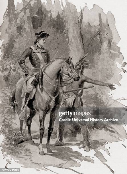 George Washington receives a message from chief Half-King whilst travelling from Alexandria to Wills Creek in 1754 at the start of the French and...