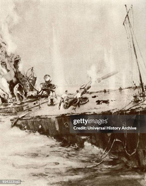 Shark. Acasta-class destroyer built in 1912 and sunk during the Battle of Jutland on the evening of 31 May 1916. From The Story of 25 Eventful Years...