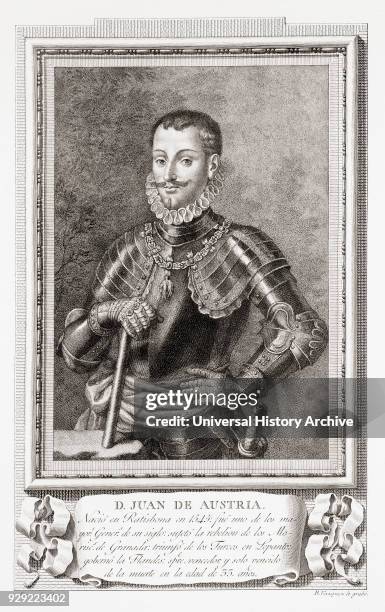 John of Austria, c.1547 – 1578, aka Don John of Austria, Don Juan de Austria. Illegitimate son of Holy Roman Emperor Charles V, military leader in...