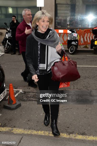 Ruth Langsford and Eamonn Holmes sighting at The BBC on March 8, 2018 in London, England.