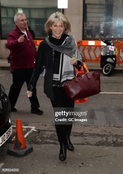 Ruth Langsford and Eamonn Holmes sighting at The BBC on March 8, 2018 in London, England.