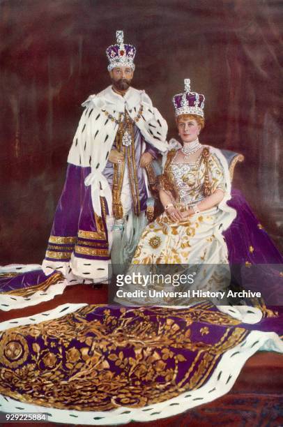 King George V and Queen Mary. George Frederick Ernest Albert, 1865 – 1936. King of the United Kingdom. Queen Mary, consort of King George V, Mary of...