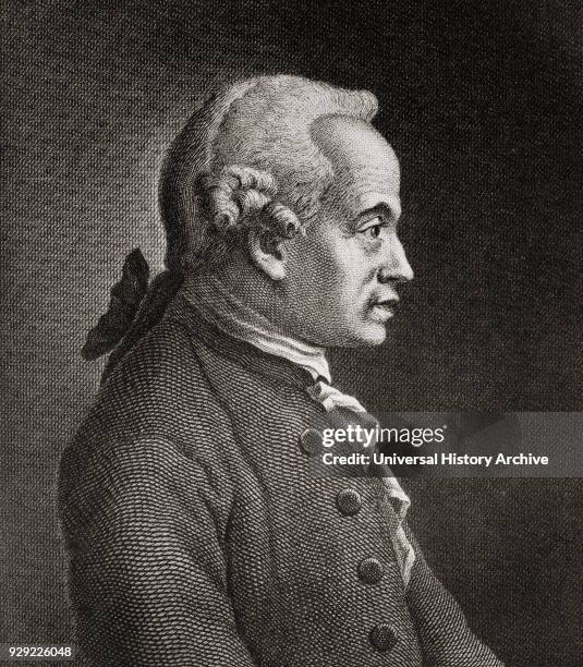 Immanuel Kant, 1724 – 1804. German philosopher. From The Story of Philosophy, published 1926.