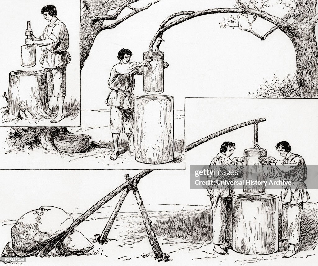Primitive modes of grinding corn