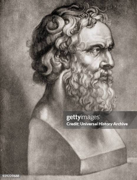 Plato, 428/427 or 424/423 BC – 348/347 BC. Philosopher and mathematician in Classical Greece. From The Story of Philosophy, published 1926.