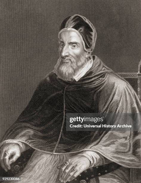 Pope Clement VII, 1478 – 1534, born Giulio di Giuliano de' Medici. From The History of the Popes, Their Church and State, published 1853.