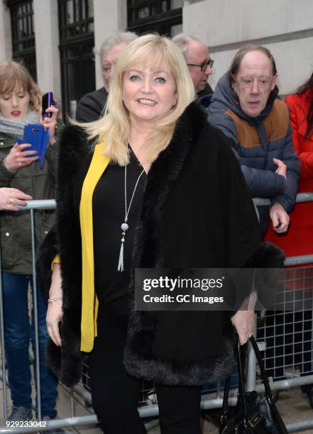 Linda Nolan sighting at The BBC on March 8, 2018 in London, England.