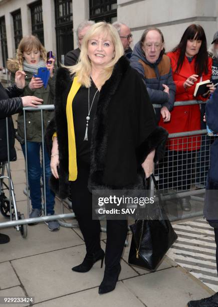 Linda Nolan sighting at The BBC on March 8, 2018 in London, England.
