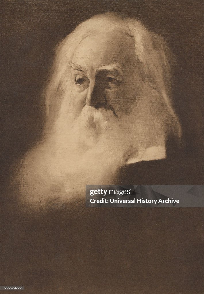 Walt Whitman (1819-92), American Poet, Portrait, 1890's