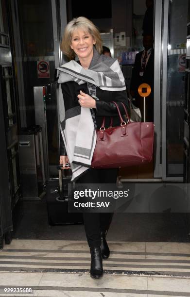 Ruth Langsford and Eamonn Holmes at The BBC on March 8, 2018 in London, England.