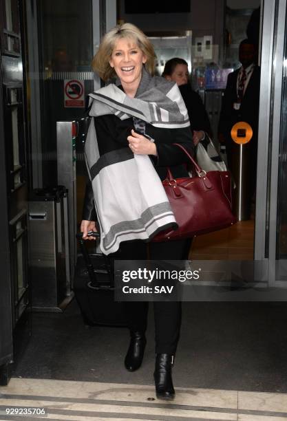 Ruth Langsford and Eamonn Holmes at The BBC on March 8, 2018 in London, England.