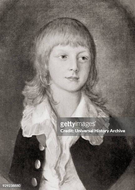 The Prince Adolphus, 1st Duke of Cambridge, 1774 –1850, as a a child. Seventh son of George II grandfather of Mary of Teck. From Buckingham Palace,...