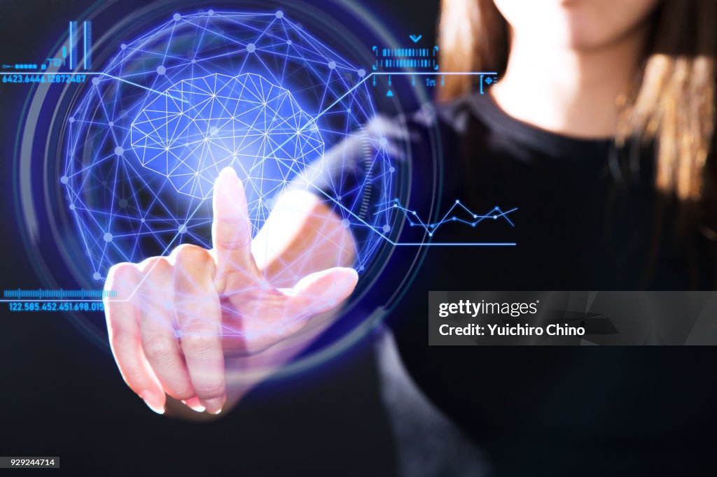 The gesture interface technology of human brain and data