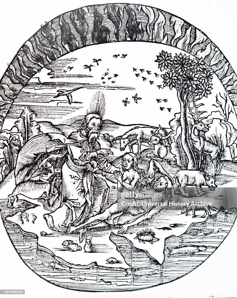 Thales of Miletus' concept of a flat earth.