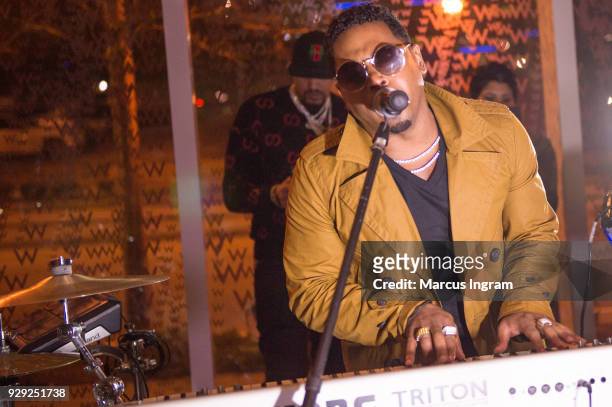 Singer Bobby V performs onstage during his album listening party at W Atlanta - Downtown on March 7, 2018 in Atlanta, Georgia.
