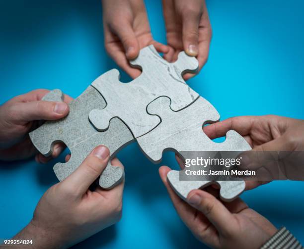 business people finding solution together at office - connect the dots child stock pictures, royalty-free photos & images
